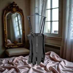 SHAPELLX Black Open Bust Shapewear Body Slim Compress Trainer Slimmer Bodysuit